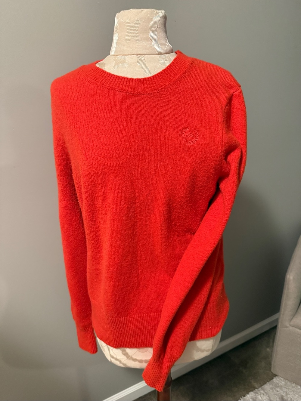 PINK Victoria's Secret Women’s Bright Red Crewneck Sweater